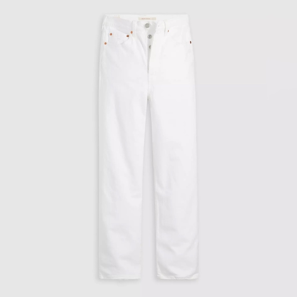 Levi's Ribcage Straight Ankle Jean in White